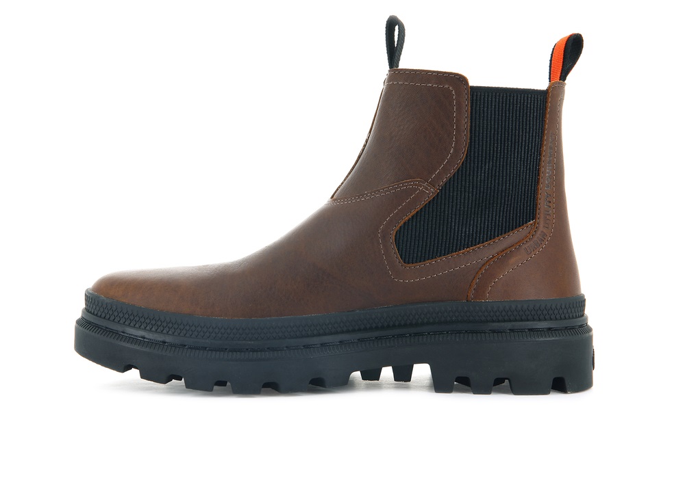 Botines Chelsea Palladium PALLATROOPER CHELSEA WATERPROOF Hombre Marrones | Costa Rica-52819